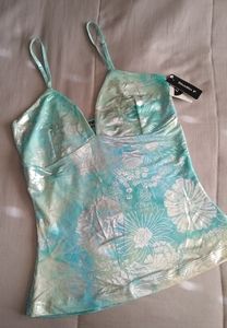 NEW Metallic Silver Tank Cami